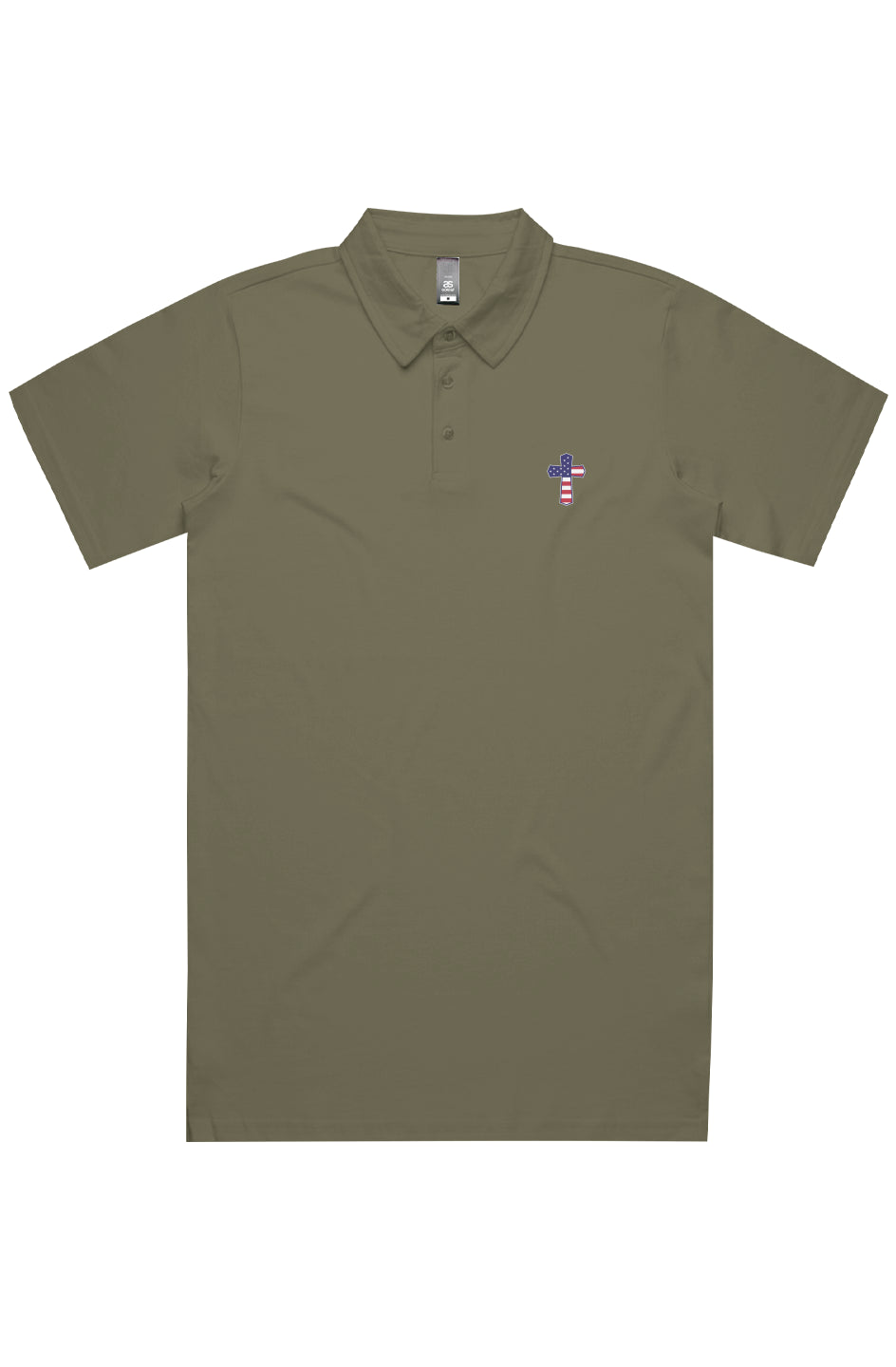 God N Country Golf Cross Cotton Polo